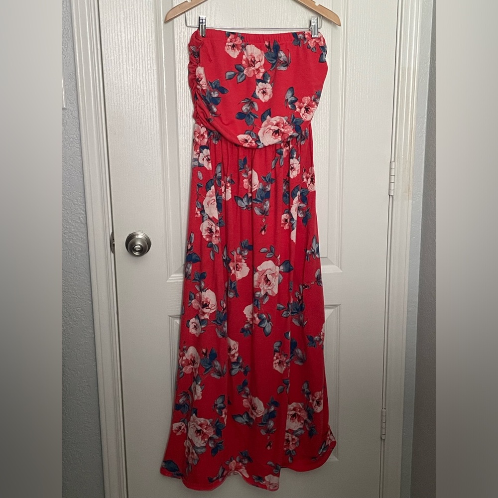 Zenobia Women’s Strapless Floral Dress Size M